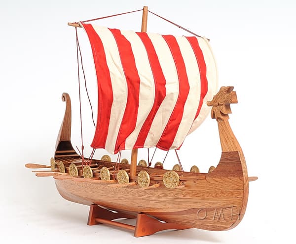 Wooden Model Boat Drakkar Viking